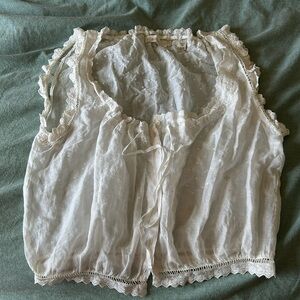 Doen traveler top in salt (white), XXS